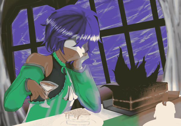 Cerik bday 2024 - Art by Lunamous
